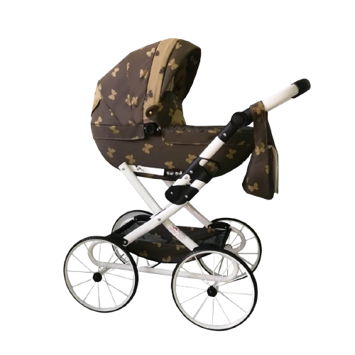 Wózek dla lalek głęboki Retro - Motyle