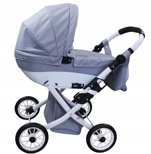 Wózek dla lalek głęboki Dalia - Szary