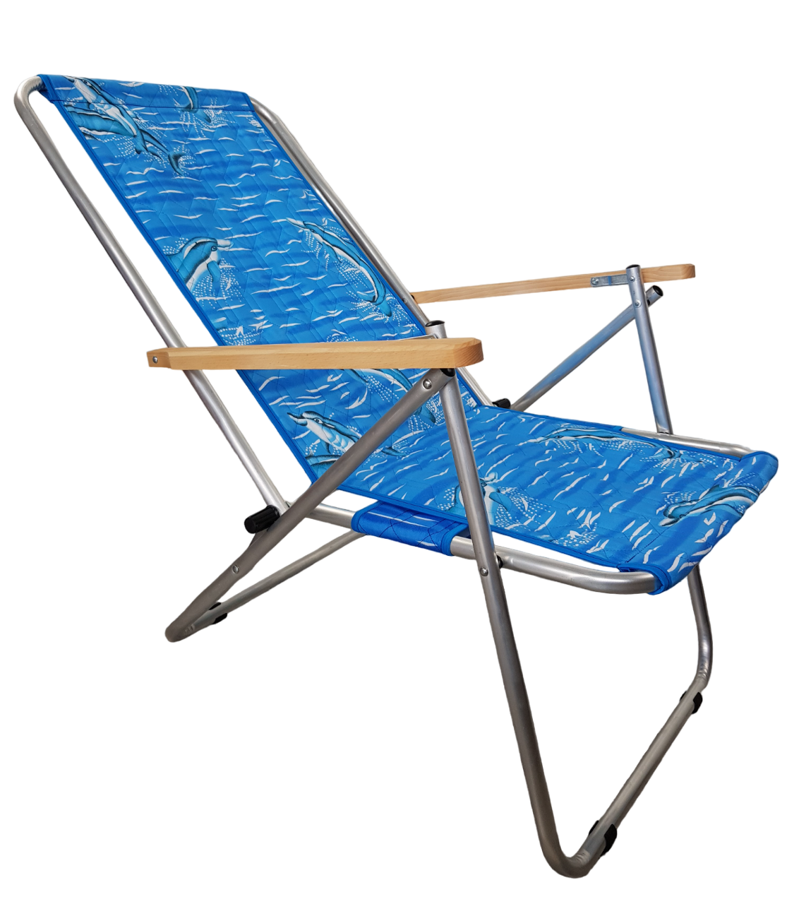 LEŻAK plażowy ALUMINIOWY ogrodowy Dwupozycyjny - obrazek 4