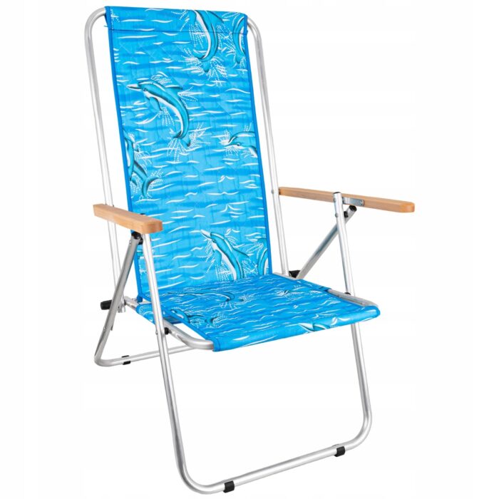 LEŻAK plażowy ALUMINIOWY ogrodowy Dwupozycyjny